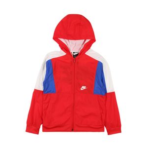 Nike Sportswear Přechodná bunda  královská modrá / červená / přírodní bílá
