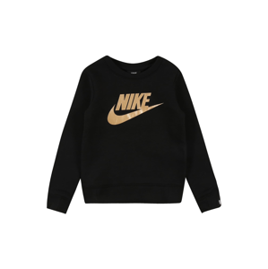 Nike Sportswear Mikina  černá / zlatá