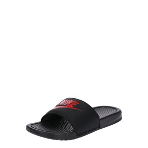 Nike Sportswear Pantofle 'Benassi Just Do It'  červená / černá
