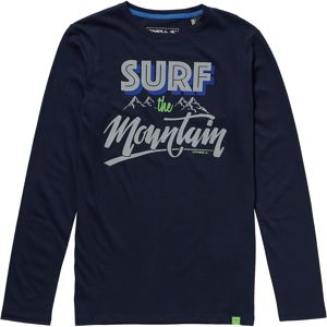 O'NEILL Tričko 'LB MOUNTAIN SURF L/SLV T-SHIRT'  noční modrá / šedá