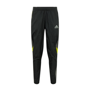 ADIDAS PERFORMANCE Sportovní kalhoty  žlutá / černá / šedá