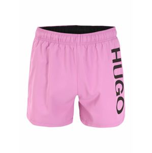 HUGO Plavecké šortky 'ABAS'  černá / světle růžová