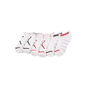 Jordan Ponožky 'LEGEND NO SHOW'  bílá / červená / černá