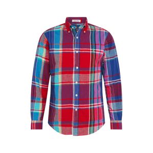 POLO RALPH LAUREN Společenská košile 'CUBDPPCS'  modrá / fialová / ohnivá červená
