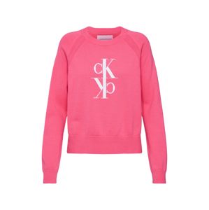 Calvin Klein Jeans Svetr 'MIRRORED MONOGRAM COTTON SWEATER'  pink