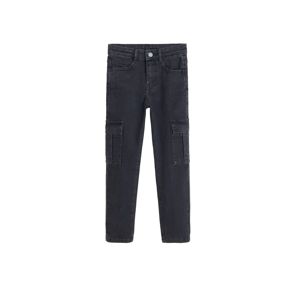 MANGO KIDS Jeans 'Cargo'  černá džínovina