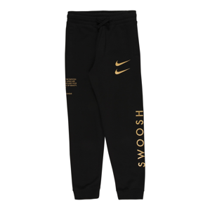 Nike Sportswear Kalhoty  zlatá / černá