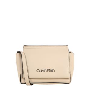 Calvin Klein Taška přes rameno 'STITCH FLAP CROSSBODY'  písková