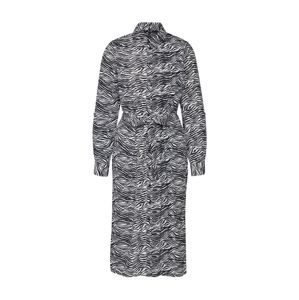 VERO MODA Košilové šaty 'VMTRUDY LS SHIRT DRESS LCS'  bílá / černá