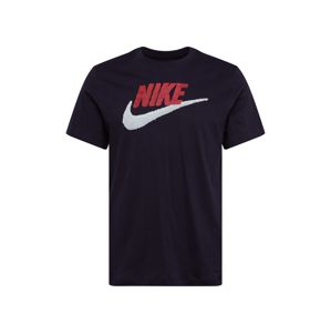 Nike Sportswear Tričko  bílá / černá / červená