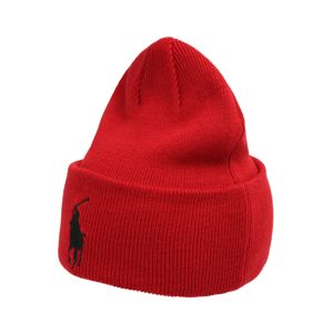 POLO RALPH LAUREN Čepice 'ACRYLIC-BIG PP HAT-HAT'  červená