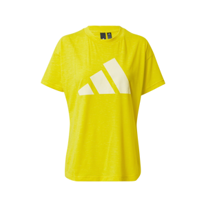ADIDAS PERFORMANCE Funkční tričko 'Winners'  žlutá / bílá