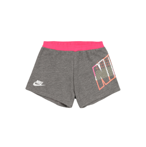 Nike Sportswear Kalhoty  šedá / bílá / pink