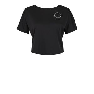 Calvin Klein Performance Funkční tričko 'OPEN BACK SHORT SLEEVE TEE'  černá