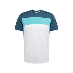 ASICS Funkční tričko  bílá / nebeská modř / petrolejová