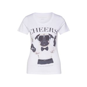 EINSTEIN & NEWTON Tričko 'Martini Dog T-Shirt'  černá / bílá