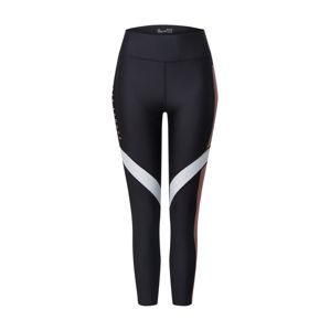 UNDER ARMOUR Sportovní kalhoty  černá / růžová / bílá