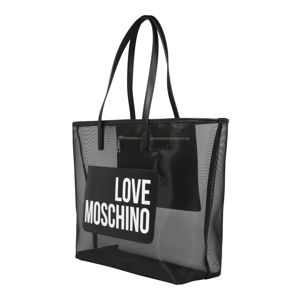 Love Moschino Nákupní taška 'BORSA FABRIC+PU NERO'  černá
