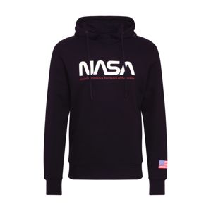 JACK & JONES Mikina s kapucí 'NASA'  modrá / červená / černá / bílá