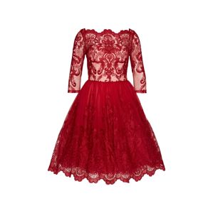 Chi Chi London Koktejlové šaty  ohnivá červená