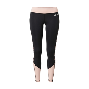 ROXY Sportovní kalhoty  černá / růžová / opálová / oranžová