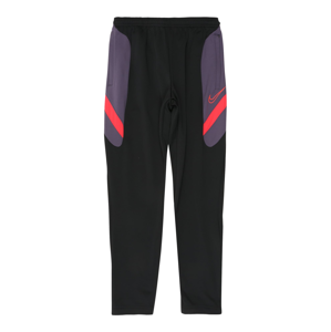 NIKE Sportovní kalhoty  jasně červená / černá / tmavě fialová