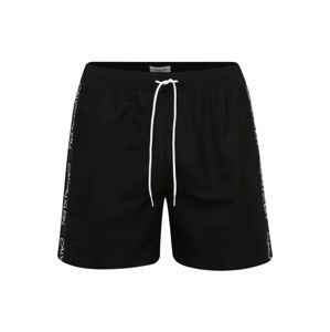 Calvin Klein Swimwear Plavecké šortky 'MEDIUM DRAWSTRING'  černá