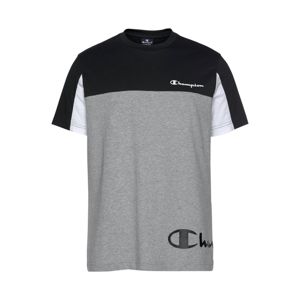 Champion Authentic Athletic Apparel Tričko  šedý melír / černá / bílá