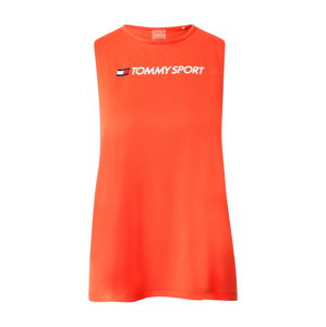 Tommy Sport Sportovní top  bílá / červená / tmavě modrá / oranžově červená