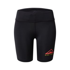 NIKE Sportovní kalhoty 'Nike Fast'  červená / černá