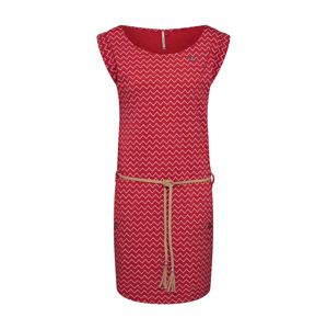 Ragwear Letní šaty 'Tag Zig Zag'  pastelově růžová / ohnivá červená