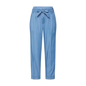 TOM TAILOR DENIM Kalhoty se sklady v pase  modrá džínovina