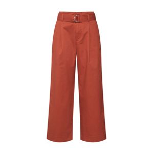 GAP Kalhoty se sklady v pase 'V-HI-RISE BELTED WIDE LEG'  oranžová