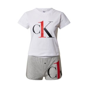 Calvin Klein Underwear Pyžamo  šedá / bílá