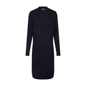 JACQUELINE De YONG Úpletové šaty 'JDYMEZA L/S SLIT DRESS KNT'  černá