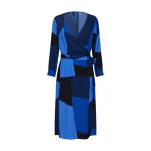 VERO MODA Šaty 'VMMOLLY WRAP 7/8 CALF DRESS'  světlemodrá / tmavě modrá
