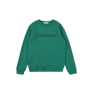 Calvin Klein Jeans Mikina 'INSTITUTIONAL'  zelená