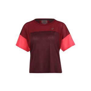 ASICS Funkční tričko 'Style'  bordó / světle červená