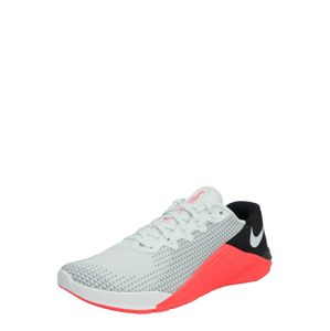 NIKE Sportovní boty 'METCON 5'  světle šedá / černá / pastelově oranžová
