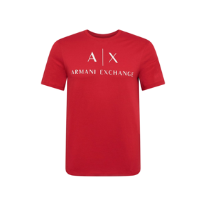 ARMANI EXCHANGE Tričko  červená / bílá