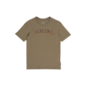 Jack & Jones Junior Tričko 'ROSSING'  olivová / námořnická modř / oranžová