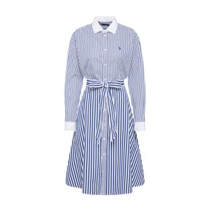 POLO RALPH LAUREN Košilové šaty 'LS ELA DR'  bílá / námořnická modř