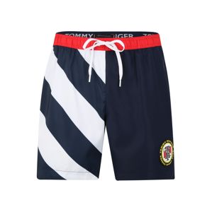 Tommy Hilfiger Underwear Plavecké šortky  bílá / modrá / ohnivá červená
