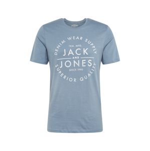 JACK & JONES Tričko  kouřově modrá