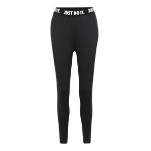 NIKE Sportovní kalhoty 'Power'  černá / bílá
