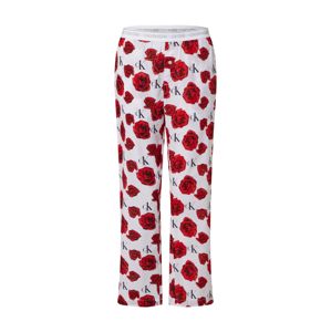 Calvin Klein Underwear Pyžamové kalhoty  červená / bílá