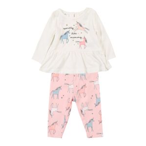 Carter's Pyžamo 'Core Sets 1 F19 unicorn LS set'  růžová / bílá