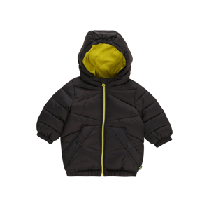 UNITED COLORS OF BENETTON Zimní bunda  černá / žlutá