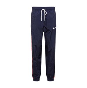 Nike Sportswear Kalhoty  tmavě modrá / červená / bílá