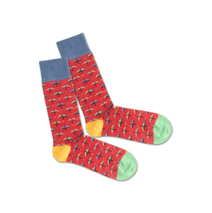 DillySocks Ponožky 'Summer Day'  mix barev / červená